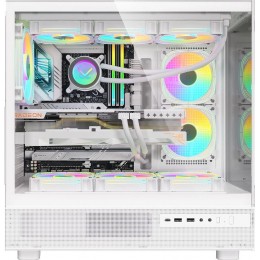Корпус Formula Crystal Z8 белый ATX 9x120mm 6x140mm 1xUSB3.0 audio bott PSU [CRYSTAL Z8 W]