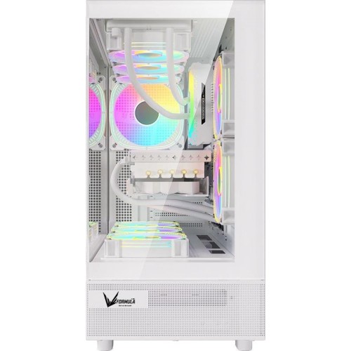 Корпус Formula Crystal Z8 белый ATX с поддержкой 9 вентиляторов и USB 3.0 - идеальный выбор для вашего ПК