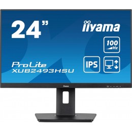 Монитор Iiyama 23.8" ProLite XUB2493HSU-B7 черный IPS LED 1ms 16:9 HDMI M/M матовая HAS Piv 1300:1 300cd 178гр/178гр 1920x1080 100Hz DP FHD USB 4.6кг