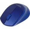 Мышь Logitech M330 Silent Plus синий оптическая 1000dpi silent беспров. USB 2but (910-004925)