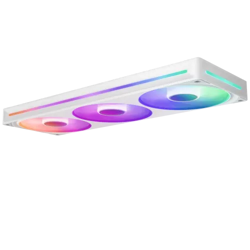 Кулер для корпуса ПК/ Case Cooler NZXT F360 RGB Core (120x120x25mm, 4-pin PWM, RGB, 75.12CFM, 30dBA, 2400RPM, White, Single-Frame RGB Fan Unit) NZXT
