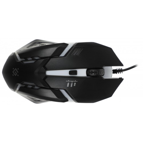 Клавиатура и мышь Defender Glion с LED-подсветкой, черно-красные, USB (45123)
