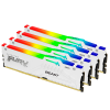 Память оперативная/ Kingston 64GB 6000MT/s DDR5 CL40 DIMM (Kit of 4) FURY Beast White RGB XMP Kingston