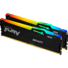 Память оперативная/ Kingston 64GB 5200MT/s DDR5 CL40 DIMM (Kit of 2) FURY Beast RGB XMP Kingston