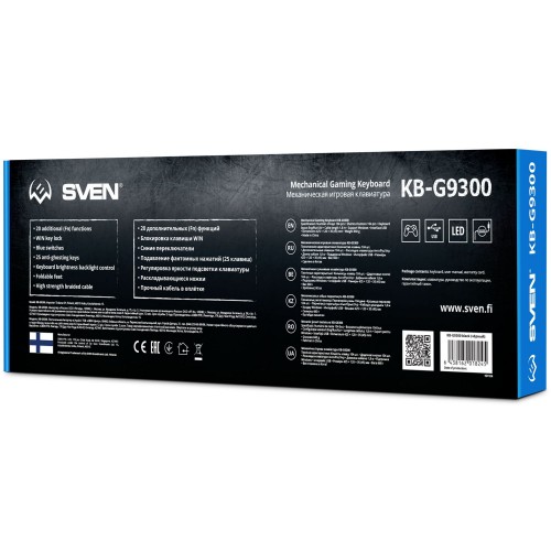 Механическая игровая клавиатура SVEN KB-G9300 (104кл., 20 Fn функций) Sven