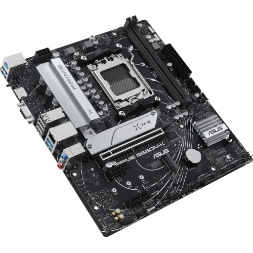 Материнская плата Asus PRIME B650M-K AM5: 2xDDR5, 8ch Audio, 2.5G LAN, mATX для мощных сборок