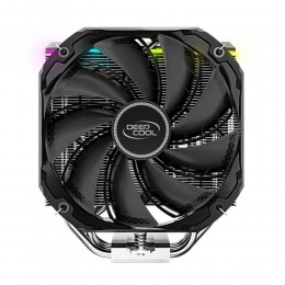 Вентилятор Deepcool AS500 PLUS RTL {6} (727071) (Height 164mm, 6mm x 5pcs, Fan 140mm*2, 500;1200RPM ±10%, 29.2 dB(A), 4-pin PWM, TDP 220W, Screw, Socket AMD AM4, Intel LGA 2066/2011-v3/2011/1700/1200/115x) {8}