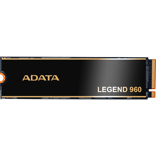 Твердотельный накопитель/ ADATA SSD LEGEND 960, 1000GB, M.2(22x80mm), NVMe 1.4, PCIe 4.0 x4, 3D NAND, R/W 7400/6000MB/s, IOPs 730 000/610 000, DRAM buffer 1000MB, TBW 780, DWPD 0.43, with Heat Spreader (5 лет) ADATA