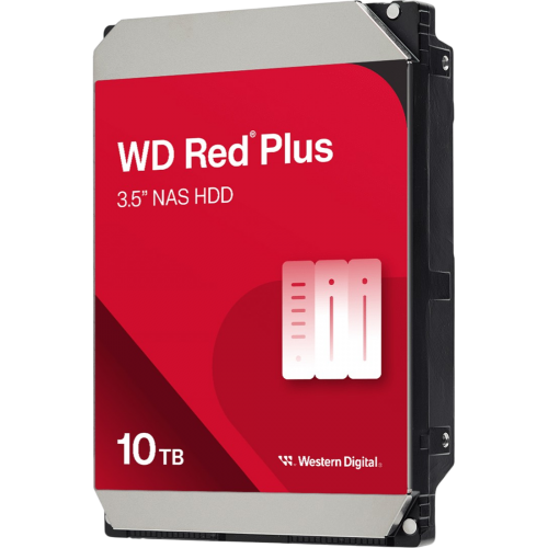 Жесткий диск/ HDD WD SATA3 10Tb Red Plus 7200 512Mb 1 year warranty