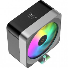 Кулер для процессора/ CPU Cooler Ocypus Delta A40 EX BK Digital (200W, 4-pin PWM, LED temp., 157mm, Al/Cu, 4x6mm, ARGB, 1x120mm, 60CFM, 31dBA, 1600RPM, S: 1851/1700/1200/115X, AM5/AM4, black)