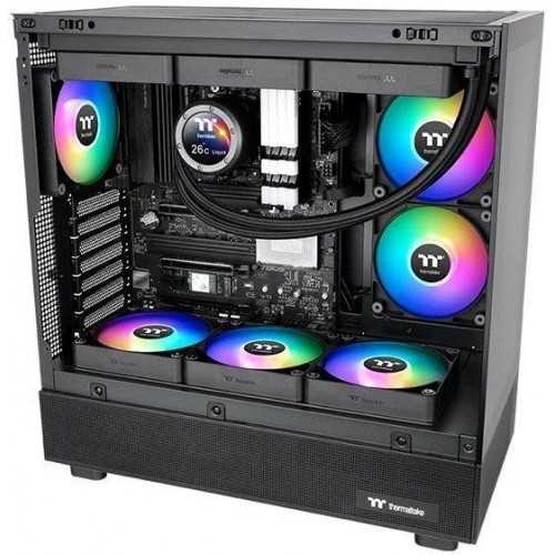 Вентилятор Thermaltake CT140 Sync Reverse ARGB 140мм - Черный, 4-pin, 32.8дБ (2 шт) - Оптимальное охлаждение для вашего корпуса