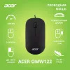 Мышь компьютерная/ Проводная мышь ACER OMW122 оптическая (1200dpi) soft-touch (3but) black Acer