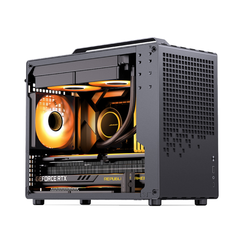 Корпус JONSBO Z20 Mini-Tower без блока питания: стильный черный case для mATX и mITX с USB-A 3.2 и USB-C 3.2