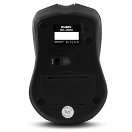Беспроводная мышь SVEN RX-400W чёрная (3+1кл. 600/1000/1400DPI, блист)