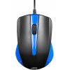 Мышь Оклик 225M черный/синий оптическая 1200dpi USB 3but (288233)