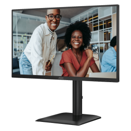 AOC 24E4U 23.8" 1920x1080, IPS, 200Hz, 80M:1, 300cd, 4 ms, HDMI 1.4, DisplayPort 1.2, 4*USB, Speakers, Height adj 150, pivot, VESA 100, 3Y, Black