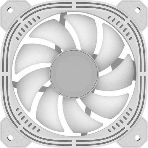 Вентилятор для корпуса Nulight 12WH RGB 120мм - Белый, 3-pin/4-pin, 19.06 дБ