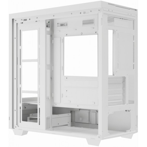 Корпус без блока питания/ Case Thermalright M10 Vision, Mini-Tower, TG, LCD, ARGB, no fans, 2xUSB-A 3.0, 1xUSB Type-C, mATX, mITX White