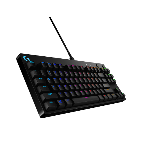 Клавиатура Logitech Gaming Keyboard G PRO TKL - Механическая Черная с Русской Раскладкой и USB Подключением