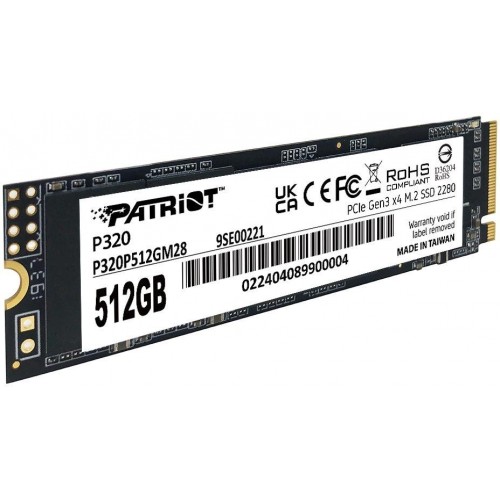 Твердотельный накопитель Patriot P320 512GB M.2 2280 PCIe 3.0 x4 – Высокая скорость и надежность