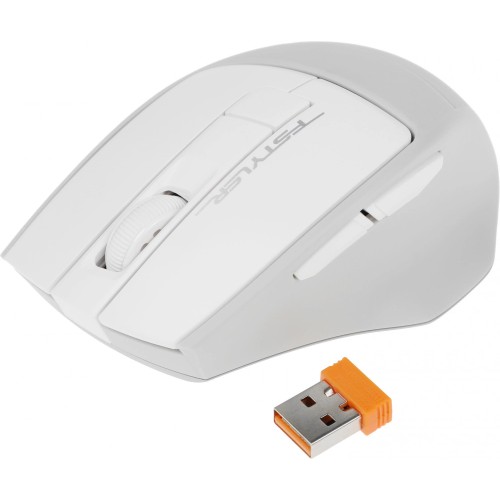 Мышь A4Tech Fstyler FG30S белый/серый оптическая 2000dpi silent беспров. USB 6but (FG30S WHITE)