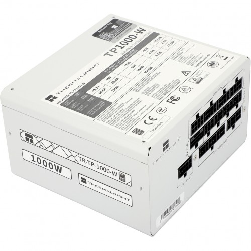 Блок питания 1000W/ Power Supply Thermalright, 1000W 80+ Platinum (ATX, 3.0, PCIe 5.0, Full modular, 1x24(20+4)pin, 1xCPU 8(4+4)pin, 2xPCIe*2 8(6+2)pin, 1x12VHPWR PCIe 5.0 12+4pin 600mm, 10xSATA3, 5xMOLEX4pin, Active, 120x120mm, 150x140x86mm, APFC, OPP, O