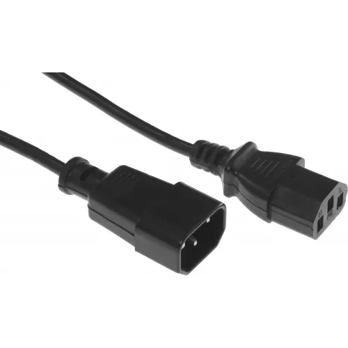 Кабель-удлинитель Buro IEC C13 IEC C14 3м (AN23-1008-3) черный (пакет)