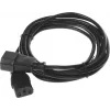 Кабель-удлинитель Buro IEC C13 IEC C14 3м (AN23-1008-3) черный (пакет)