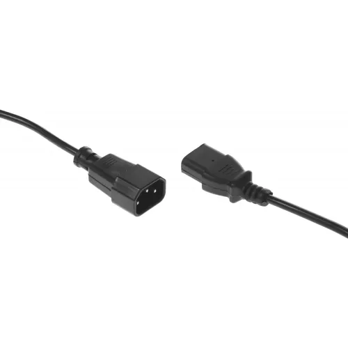 Кабель-удлинитель Buro IEC C13 IEC C14 3м (AN23-1008-3) черный (пакет)