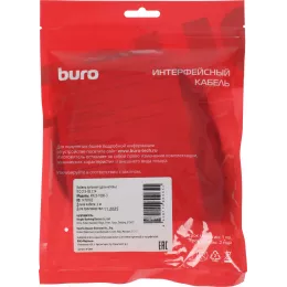 Кабель-удлинитель Buro IEC C13 IEC C14 3м (AN23-1008-3) черный (пакет)