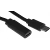 Кабель-удлинитель Buro USB Type-C (m) USB Type-C (f) 2м (BU-EXT-TYPEC-2M) черный