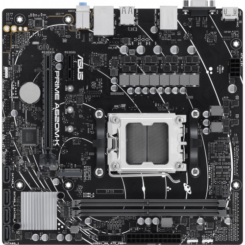 Купить материнскую плату Asus PRIME A620M-K AM5 с поддержкой DDR5, 7.1 звука и HDMI