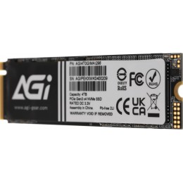 Твердотельный накопитель AGi PCIe 3.0 x4 4TB AGI4T0GIMAI298 AI298 M.2 2280 [AGI4T0GIMAI298]