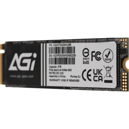 Твердотельный накопитель AGi 4TB PCIe 3.0 x4 M.2 2280 - Высокая производительность для ваших задач