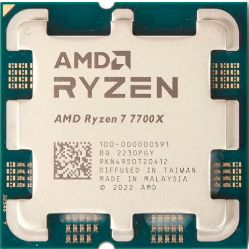 Процессор/ APU AM5 AMD Ryzen 7 7700X (Raphael, 8C/16T, 4.5/5.4GHz, 32MB, 105W,Radeon Graphic) OEM AMD