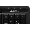 Клавиатура A4Tech FKS10 черный/синий с подставкой для запястий и кабелем 1.5м - идеальный выбор для комфортной работы!