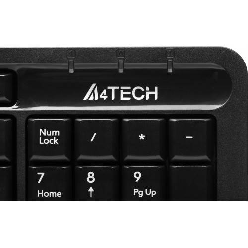 Клавиатура A4Tech FKS10 черный/синий с подставкой для запястий и кабелем 1.5м - идеальный выбор для комфортной работы!