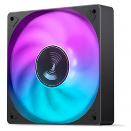 Кулер для корпуса/ Case Cooler JONSBO SL-120C (120x120x25mm, 4-pin PWM, FRGB, 59.48CFM, 32.0dBA, 1500RPM, Black)