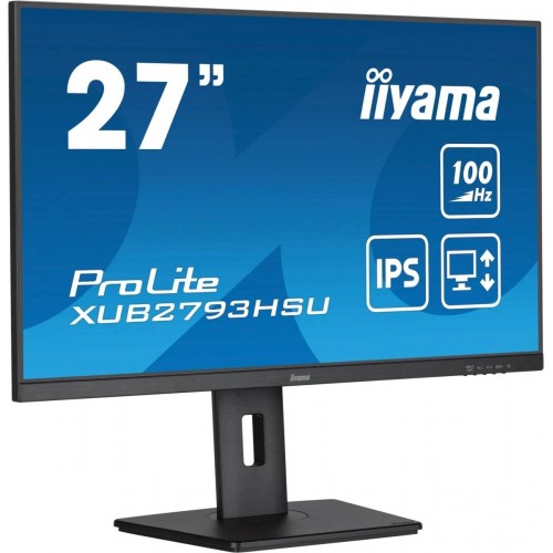 Купить монитор Iiyama 27 ProLite XUB2793HSU-B7: IPS LED, 1ms, 100Hz, FHD, черный, HDMI, DP, матовая поверхность