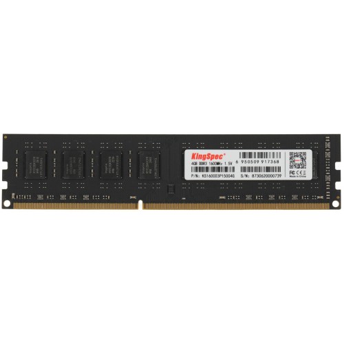 Купить память DDR3 4Gb 1600MHz Kingspec KS1600D3P15004G RTL - Высокопроизводительный модуль для ПК 240-pin CL11