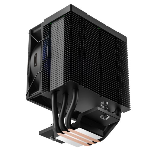 Кулер для процессора/ CPU Cooler PCCooler R300 ARGB BK (150W, 4-pin PWM, 133mm, Al/Cu, 3x6mm, ARGB, 1x92mm, 40.94CFM, 30dBA, 2200RPM, S: 1851/1700/1200/115X, AM5/AM4, black) PcCooler