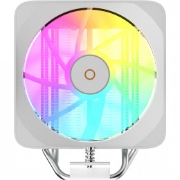 Кулер для процессора/ CPU Cooler Ocypus Delta A40 EX WH Digital (200W, 4-pin PWM, LED temp., 157mm, Al/Cu, 4x6mm, ARGB, 1x120mm, 60CFM, 31dBA, 1600RPM, S: 1851/1700/1200/115X, AM5/AM4, white)