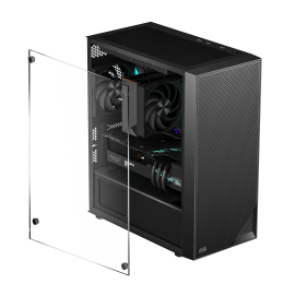 Корпус без блока питания/ Case PCCooler C3B310 BK, Mini-Tower, TG, Mesh, no fans, 2xUSB-A 2.0 + 1xUSB-A 3.0, mATX, mITX Black