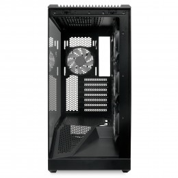 Корпус без блока питания/ Case HSPD F711, Panoramic Full Tower, Black, TG, 0.7 SPCC, 4x120mm ARGB (FN027) ATX, mATX, mITX 190/420/280mm 2x2.5", 2x3.5", 7xPCI 1xUSB-A 3.0, 1xUSB-C 445x235x475mm
