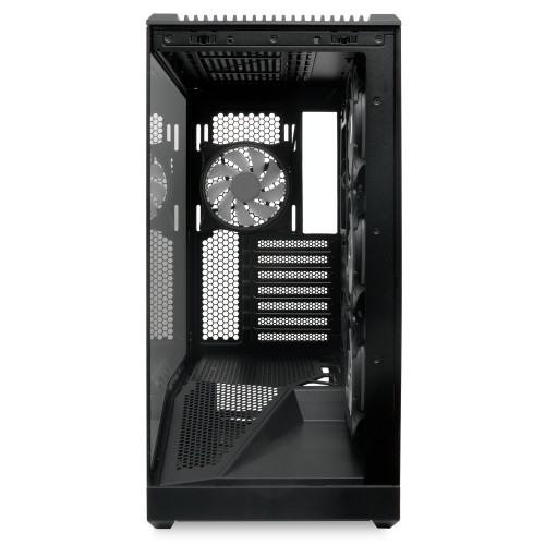 Корпус без блока питания/ Case HSPD F711, Panoramic Full Tower, Black, TG, 0.7 SPCC, 4x120mm ARGB (FN027) ATX, mATX, mITX 190/420/280mm 2x2.5", 2x3.5", 7xPCI 1xUSB-A 3.0, 1xUSB-C 445x235x475mm HSPD