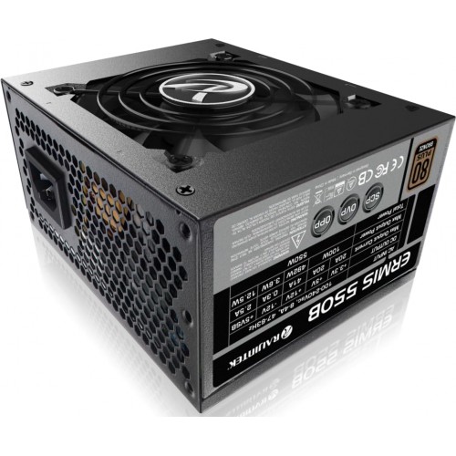 Блок питания Raijintek ERMIS 550B 550W 80+ Bronze: Компактный SFX, Ненавязчивый, Высокая Эффективность и Надежность