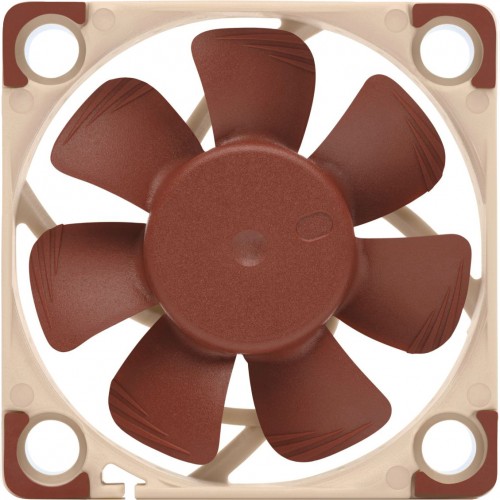 Кулер для корпуса/ Case Cooler Noctua NF-A4x10 PWM (40x40x10mm, 4-pin PWM, 5.2CFM, 19.6dBA, 5000RPM, Beige/Brown)