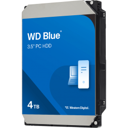Жесткий диск/ HDD WD SATA3 4TB Blue 5400 RPM 128Mb 1 year warranty (replacement WD40EZAZ, WD40EZAX, WD20EARZ, WD20EZAZ, ST2000DM005)