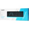 Клавиатура A4Tech FKS10 черный/синий с подставкой для запястий и кабелем 1.5м - идеальный выбор для комфортной работы!