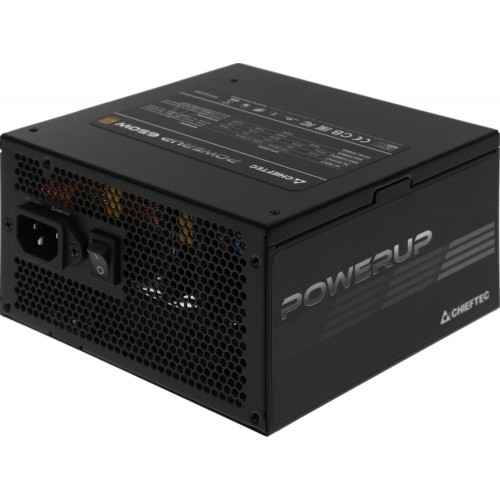 Блок питания Chieftec ATX 650W PowerUp GPX-650FC 80+ gold 24pin APFC 120mm fan 9xSATA Cab Manag RTL [GPX-650FC]